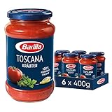 Barilla Pastasauce Toscana Kräuter – Italienische Sauce 6er Pack...