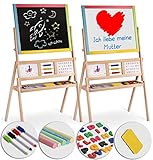 Ricokids Spiel-Tafel für Kinder magnetisches Whiteboard Uhr Abakus und...