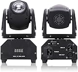 UKing LED Moving Head Beams DMX Lichteffekt Mini LED Pinspot Licht RGBW...