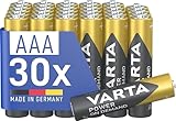 VARTA Batterien AAA, 30 Stück, Power on Demand, Alkaline, 1,5V,...