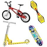 QINIFIFY Mini Finger Toy Set, 4 Stück Finger Skateboards Finger Fahrrad...