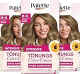 Palette Tönungscreme 8-0 Mittelblond (3 x 115ml), temporäre Coloration...