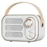 SAROAD Retro-Lautsprecher, 360-Stereo-Effekt, Bluetooth-Mini-Lautsprecher,...