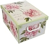 Aufbewahrungsbox aus Karton mit Deckel - S - 25x35x17,5 cm, Geschenkbox aus...