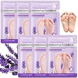 Katyjun 6 Paar Fussmaske Socken, Lavendel Foot Peel Mask Hornhaut und...