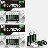 avmzvo AAA Alkaline Batteries,LR03 1,5V, langlebige...