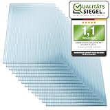 KAISER plastic® Gewächshausplatten 12 Stk. | Hohlkammerplatten...