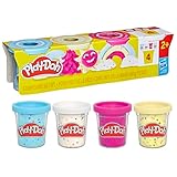 Play-Doh 4er-Pack Konfettiknete – buntes Knet-Set für kreatives Spielen...