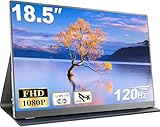 CUIUIC Portable Gaming Monitor 18,5 Zoll 120Hz, Tragbarer Laptop Full HD...