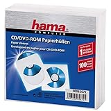 Hama CD-/DVD-/Blu-ray Papierhüllen (mit transparentem Sichtfenster,...