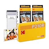 KODAK Mini 2 Retro 4PASS Mobiler Fotodrucker (5,3x8,6cm)- Paket met 68...