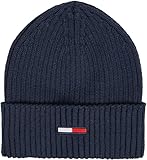 Tommy Jeans Herren Strickmütze Tjm Elongated Flag Beanie Wintermütze,...