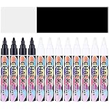 SUPERSUN Kreidemarker für Kreidetafel, 8 weiße und 4 schwarze...