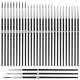 Giantree 30 Stück Feine Pinsel Set, Malen Nach Zahlen Pinsel, Winzige...