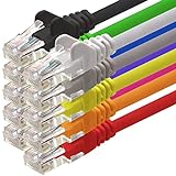 Netzwerkkabel Cat 6 10-Farben - 0,25m - (Set) - CAT6 Ethernet Kabel...