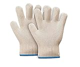 HAADI Ofenhandschuhe (1 Paar) Hitzebeständig mit Fingern rutschfeste...