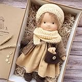 Aosrioylt Waldorfpuppe Handarbeit, Handgemachte Waldorfpuppe, Vintage...