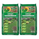 Allflor Eco Langzeit Rasendünger 2 x 12,5 kg I Dünger aus hochwertigen...