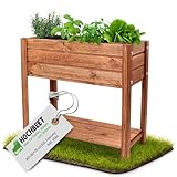 Fepro® Hochbeet Holz 80x75x36cm – Pflanzkasten für Garten, Balkon &...