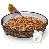 WILDLIFE HOME Futterschale Vögel Ø18cm, Metall I Bodenfutterstelle,...