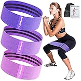 Haquno Fitnessband Widerstandsbänder [3er Set] Loop Band Resistance Hip...