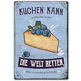 LANOLU Kühlschrankmagnete lustig- Kuchen, Welt retten, glücklich...