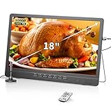 DESOBRY 18-Zoll Kleiner Fernseher mit Antenne, Tragbarer Fernseher mit...