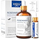 HIQILI Rosmarinöl Haare 100ML, 100% Rein Naturreines Rosmarin Öl...