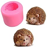 3D süße Igel-Seifenform Handwerk Kunst Silikon Seifenform DIY...