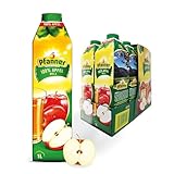 Pfanner 100% Apfelsaft (8 x 1 l) – vitaminreicher Saft aus Apfel –...