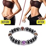 Mysika BESTT Magnetische Armband - Unisex Hämatit Therapie Stein Runde...