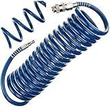 Druckluftschlauch SP-PE 5 m, Flexibler Spiralschlauch Ø8/12 mm,...