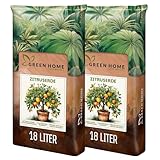Green Home Zitruserde 36L - Erde für Zitruspflanzen & Mediterrane Pflanzen...