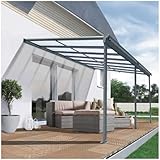 Terrassendach Aluminium transparentes Dach | Terrassenüberdachung Veranda...
