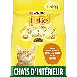 FRISKIES Hauskatze mit Huhn und Gemüse – 1,5 kg – Trockenfutter für...