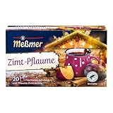 Meßmer Zimt Pflaume | Früchtetee mit Pflaumenaroma| 20 Teebeutel | Vegan...