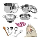 ZPZGOG 12PCS Küche Lebensmittel Kochen Zubehör,Edelstahl Pretend...