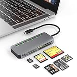 Multi USB C Kartenleser 7-in-1 Aluminium SD Kartenleser 5Gbps High Speed...