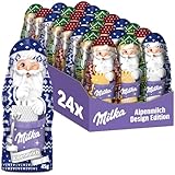Milka Weihnachtsmann Alpenmilch Design Edition –Großpackung mit drei...