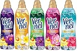 VERNEL Weichspüler Aromatherapie-Set 5x 37 Waschladungen (185WL) 1x...