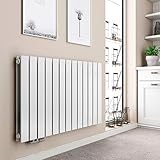 EMKE Heizkörper Horizontal 630x1000mm, Flachheizkörper Doppellagig Design...