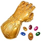 PQKL-party Thanos Handschuhe Infinity Handschuh mit LED Leuchten Infinity...