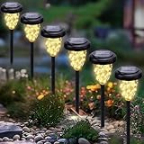 Moxled 6 Stück Solarlampen für Außen, Warmweiß Solarleuchten...