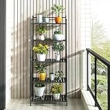 DAWNYIELD 5 Etagen Metall Pflanzenständer, Moderne Blumentopfhalterung mit...