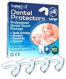 Runesol Aufbissschiene gegen Zähneknirschen, 4 x Großpackung,...