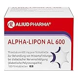 ALIUD PHARMA Alpha-Lipon AL 600, 100 Filmtabletten: Mit Alpha-Liponsäure,...