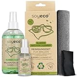 SOYECO Brillenreiniger Set (4in1) - inkl. Reinigungsspray,...