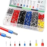 Aderendhülsen Set 1200 Stück, Aderendhülsen 0,5 mm² - 10 mm²,...