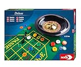 Noris 606102025 Deluxe Set Roulette – mit 2 Stahlkugeln, 60 Jetons und...