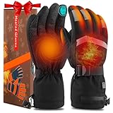 Qdreclod Beheizbare Handschuhe für Herren Damen Beheizte Ski Handschuhe...